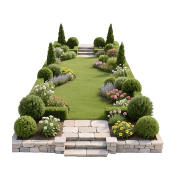 Free 3D Garden Landscape to Edit Online