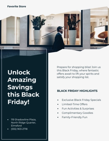 Free Deals Black Friday Flyer Template to Edit Online