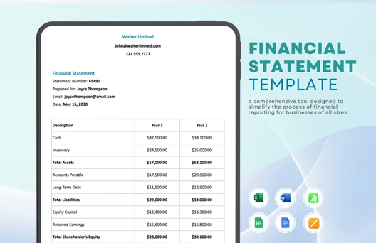 Financial Statement Template