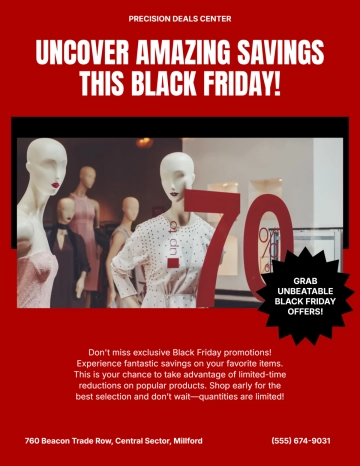 Free Targeted Black Friday Flyer Template to Edit Online