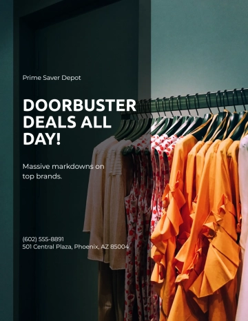 Doorbuster Black Friday Flyer Template to Download