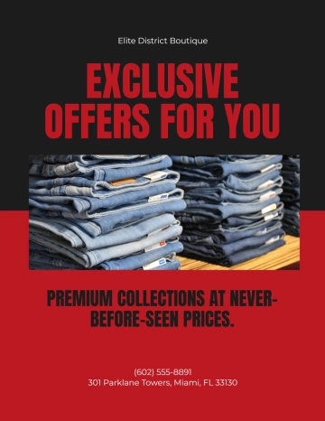 Free Exclusive Black Friday Flyer Template to Edit Online