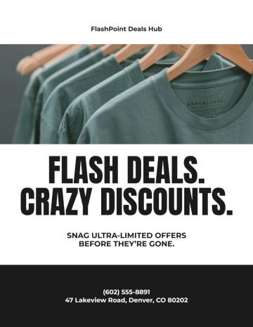 Free Flash Black Friday Flyer Template to Edit Online