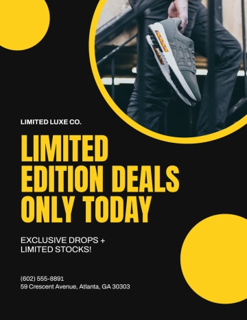 Free Limited Edition Black Friday Flyer Template to Edit Online