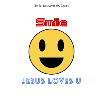 Free Smile Jesus Loves You Vector Clipart (PNG, SVG) to Edit Online
