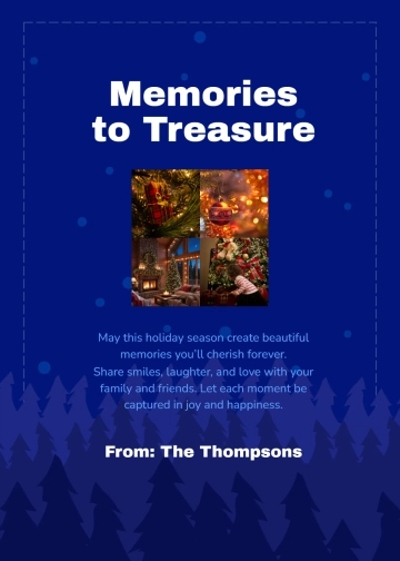 Free Photo Collage Christmas Wishes Template to Edit Online