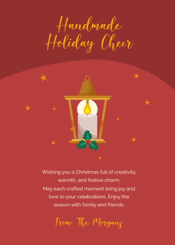 Free Craft Christmas Wishes Template to Edit Online