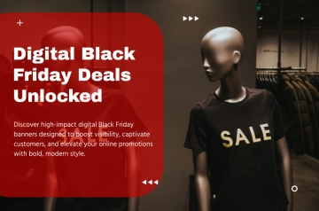 Free Digital Black Friday Banner Template to Edit Online