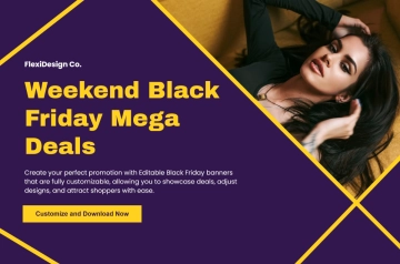 Free Editable Black Friday Banner Template to Edit Online