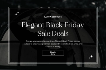 Free Elegant Black Friday Banner Template to Edit Online
