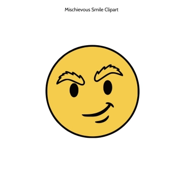 Free Mischievous Smile Symbol Vector Clipart (PNG, SVG) to Edit Online