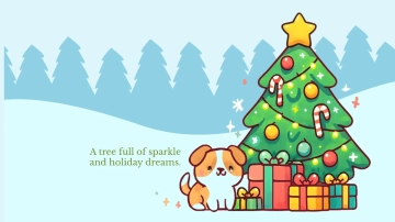 Free Christmas Tree Background Template to Edit Online