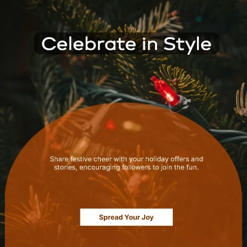 Free Festive Christmas Facebook Post Template to Edit Online