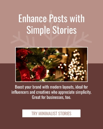 Free Beige Christmas Themed Instagram Post Template to Edit Online