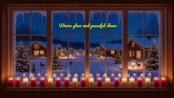 Free Candlelight Christma Eve Background Template to Edit Online
