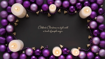 Free Purple Christmas Eve Background Template to Edit Online