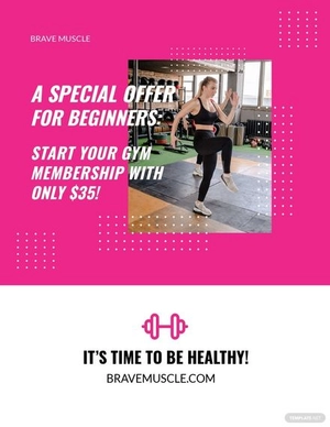 Fitness Promotion Flyer Template