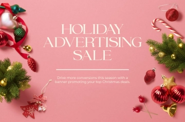 Free Christmas Ads Banner Template to Edit Online