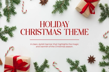Free Christmas Themed Banner Template to Edit Online