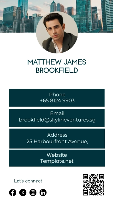 Free Business vCard QR Template to Edit Online