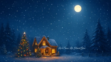 Free Christmas Eve Snow Background Template to Edit Online