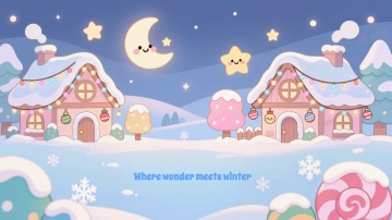 Free Kawaii Christmas Eve Background Template to Edit Online