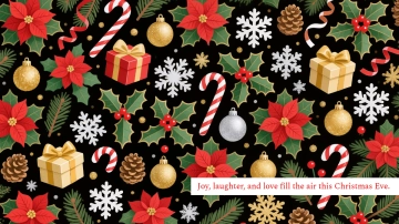 Free Christmas Art Eve Background Template to Edit Online