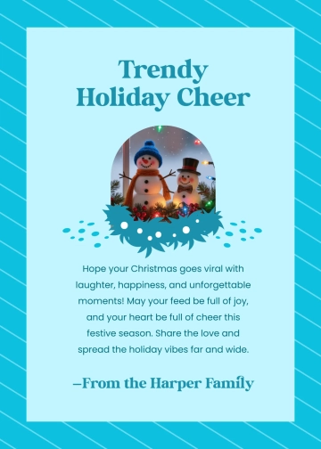 Free Viral Christmas Wishes Template to Edit Online