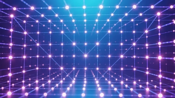 Free Neon Grid Background to Edit Online