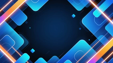 Free Neon Geometric Background to Edit Online