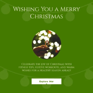 Free Twinkling Lights Facebook Post Template to Edit Online