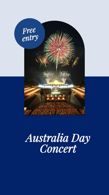 Free Australia Day Event Instagram Story Template to Edit Online