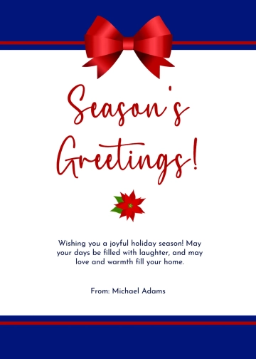 Free Employee Christmas Wishes Template to Edit Online