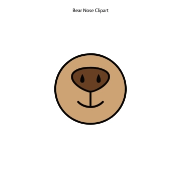 Free Bear Nose Vector Clipart (PNG, SVG) to Edit Online