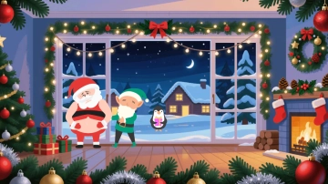 Free Christmas Eve Funny Background Template to Edit Online