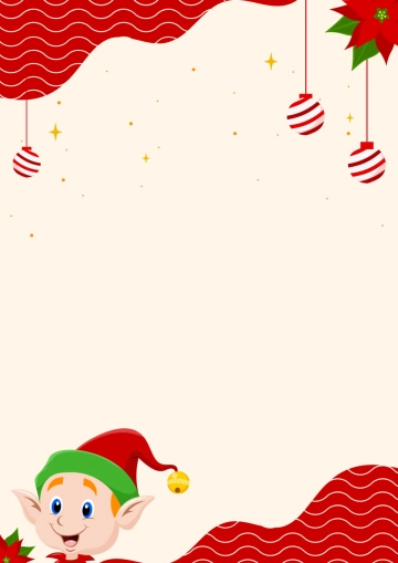 Free Christmas Elf Border Template to Edit Online