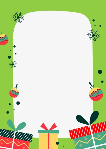 Free Christmas Gifts Border Template to Edit Online