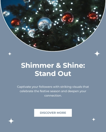Free Twinkling Ornament Instagram Post Template to Edit Online