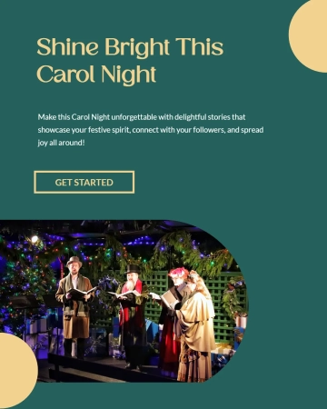Free Carol Night Instagram Post Template to Edit Online