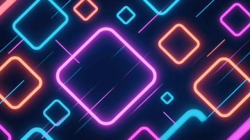 Free Square Neon Background to Edit Online