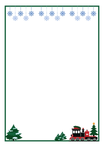 Free Transparent Christmas Border Template to Edit Online