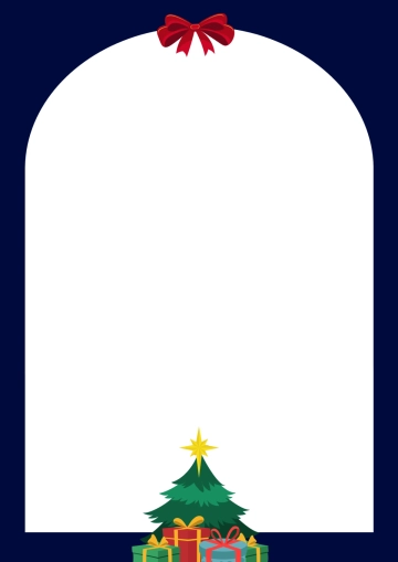 Free Minimalist Christmas Border Template to Edit Online