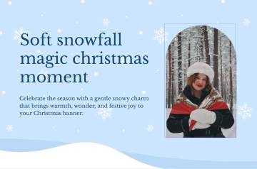 Free Snow Christmas Banner Template to Edit Online