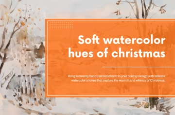 Free Watercolor Christmas Banner Template to Edit Online