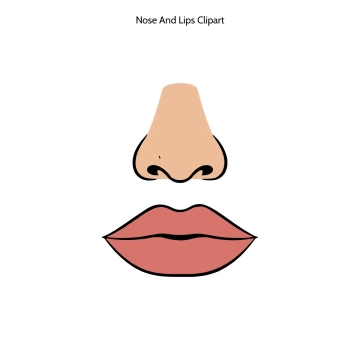 Free Nose And Lips Vector Clipart (PNG, SVG) to Edit Online