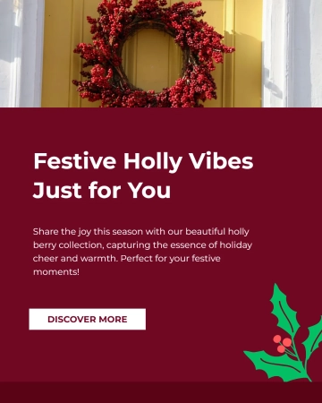 Free Holly Berry Instagram Post Template to Edit Online