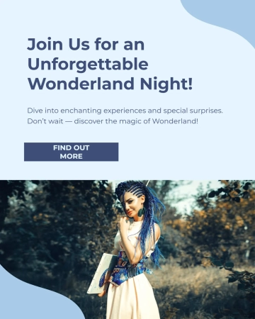 Free Wonderland Night Instagram Post Template to Edit Online