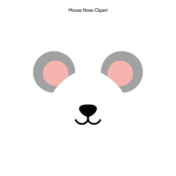 Free Mouse Nose Vector Clipart (PNG, SVG) to Edit Online