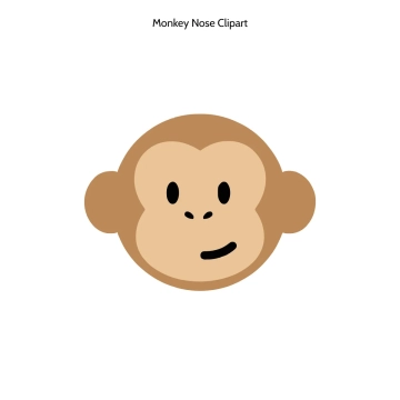 Free Monkey Nose Vector Clipart (PNG, SVG) to Edit Online