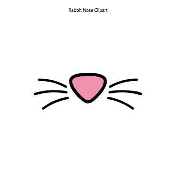 Free Rabbit Nose Vector Clipart (PNG, SVG) to Edit Online